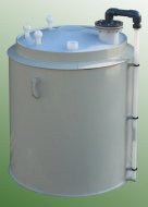 Plastic tank for hydrofluoric acid