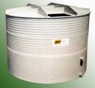 Plastic tank made of wound tube